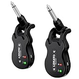 LEKATO 5,8 GHz Guitare Émetteur-récepteur Câble numérique sans fil rechargeable avec une forte capacité anti-interférence pour guitares basses