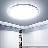 EASY EAGLE Plafonnier LED, Luminaire Plafonnier 6500K, Lampe de Plafond LED Moderne Salle Blanc, Imperméable IP44, Ø 22CM, Applicable à Salle de Bain, Chambre, Cuisine, Salon, Balcon