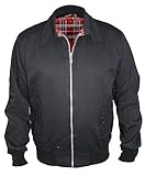 SKYTEX UK - Blouson Harrington Classique/Retro/Mod/Scooter - (L, Noir)