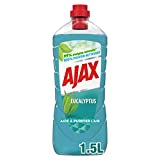 AJAX - Nettoyant Ménager Sol & Multi Surfaces Ajax Eucalyptus - Sans Rinçage - Formule Ecoresponsable - 1,5 L