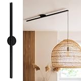 Lightswing Single - Noir mat - 90cm - Suspension Luminaire - d'éclairage Intérieur - Suspension Luminaire Industrielle - Suspension Vertigo