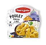 Paul & Louise Poulet Korma et son riz 300g - Prêt en 2 min - 100% viande origine France