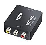 QGECEN Mini AV RCA CVBS vers HDMI Vidéo Audio Convertisseurs Adaptateur Support 720 1080P pour Caméra, Xbox 360, PS1, PS2, WII, N64, Gamecube, Snes, NES, PSP, Lecteur DVD, VHS