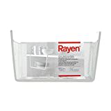 Rayen Panier Suspendu pour étagères, Blanc, 30 x 15 x 25 cm