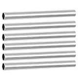 10 Pcs 100mm Rondes tubes en aluminium, 8mm ID x 10mm OD pour Robot field, protection des composants internes