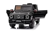 FINOOS Voiture Électrique Enfant sous Licence Mercedes G63 AMG, Véhicule Électrique 12V, Télécommande de Voiture Électrique / 2+1 Vitesses/Klaxon/LED/Musique/USB, pour Garçons, Filles (Noir)