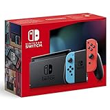 Nintendo Console Switch avec Joy-Con bleu néon et rouge néon