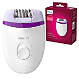 Philips Epilateur Satinelle Essentiel comportant 21 embouts et 2 réglages de vitesse (modèle BRE225/00)