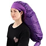 Segbeauty Bonnet de Sèche-cheveux Casque, Casques Chauffants pour Femmes Beauté des Cheveux Longs et Bouclés, Appareils et Outils pour Coiffure et Soins des Cheveux, Violet