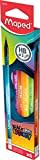 Maped - Crayons à papier triangulaires BLACK'PEPS ENERGY avec gomme - HB moyen - x6 crayons Multicolore