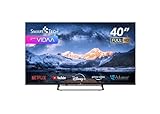 Smart Tech TV LED FHD 40' (101 cm) 40FV02V Smart TV VIDAA - Molotov, Netflix, Prime Video, Disney+, Youtube, Plex 3xHDMI - 2xUSB - Mode Hotel-2024