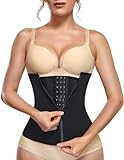 KUMAYES Gaine Amincissante Ventre Plat Femme Corset Minceur Serre Taille Body Sculptant Femme Gainant Ceinture Amincissante (Noir, XS)