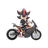 Sonic 3 Le Film - Set Figurine Shadow Articulée et sa Moto Sportive - Licence Officielle - 13 cm - Détails Réalsites - Figurines à Collectionner - Pour Fan - Idée Cadeau pour Enfant Dès 3 Ans