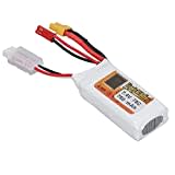 SUNGOOYUE Batterie RC Lipo, 2S 75C 750mAh 7.4V Batterie Li Poly RC à Décharge élevée avec Prise JST XT30 Batteries de Véhicule Contrôlées à Distance et par Application pour QAV250 H210 LS180