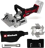 Einhell Fraiseuse à lamelle sans fil TE-BJ 18 Li-Solo Power X-Change (18 V, Réglage en hauteur, 6 niveaux de profondeur réglable) Livré sans Batterie et sans Chargeur