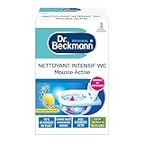 Dr. Beckmann Nettoyant Intensif WC Mousse Active |Nettoyage en profondeur et fraîcheur durable| 3 x 100 g