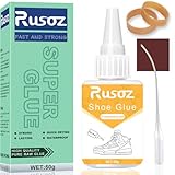 Rusoz Colle Chaussures Transparent 50g Colle Semelle Chaussure Imperméable Colle Pour Chaussure Professionnelle Colle Cordonnier Pour Chaussures De Sport Chaussures En Cuir Et Autres Chaussures