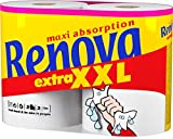 Renova Essuie-tout Extra XXL 2 plis blanc, 1 rouleau XXL = 3 rouleaux standard, 2 rouleaux