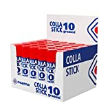 Osama - Colle Forte Stick Extra Adhésive, 30 Bâtons, 10 gr - Set Colles sans Solvants pour Papeterie Bureau et Fourniture Scolaire - Résistante et sans Grumeaux sur Papier et Carton, Sûre pour Enfants