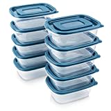 EFISH 10pcs Boîte Rectangulaire En Plastique Avec Couvercle,Boîte De Stockage Des Aliments,Ensemble De Conteneur De Nourriture.