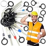 Retoo 11 Pièces Outil de Déverrouillage de Voiture, outil de débogage, 11 outils de retrait de terminal, extracteur de broche de connecteur de câble, démontage de connecteur, extracteur d'outil,