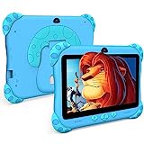 Ascrecem Tablette Enfants,7 Pouces Android Tablette Educative pour Enfant avec WiFi, Quad Core,2G 32G,Bluetooth,ContrôLe Parental,Logiciel Enfant Pré-Installé,Tablette Tactile de 3-14 ans Fille Garcon