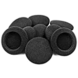 Ganbary 10 X Mousse Coussinets Oreillettes Coussinets en Mousse pour Ecouteurs 50mm - Noir