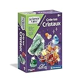 Clementoni - Science & Jeu : Crée tes Cristaux - Cristaux Colorés avec des Formes Merveilleuses - Coffret Science pour Enfant - Expérience Scientifique - Fabriqué en Italie - Dès 8 Ans - 52067