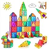 LeagoEra Blocs Construction Magnétiques Enfants Jouet 70 Pièces -3D Jeux Cadeau pour Enfants Construction Magnetique Enfant 3 4 5 6 7 8 Ans