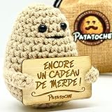 Patatoche® Positive Patate Connectée avec Message Rigolo - Idée Cadeau Femme et Homme : Anniversaire, collègue, Noël, Saint-Valentin | Objet Insolite pour Bureau, Maison, déco