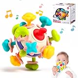 Oderra Jouet Eveil Bebe Dentition Pour Bébés, Jouet Bebe 1 an Jeux Montessori Bebe eveil 0-6 Mois, Jeux Bebe Hochet Sensorielle 0-12 Mois Filles Garçons Cadeau