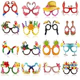 Coicok 32 Paires Lunettes de Fête Hawaïennes, Plage Accessoire, Lunettes et Accessoires de Fête, Fête Lunettes pour Enfants Adultes, Décorations et Accessoires de Fêtes pour Anniversaires Mariage Noël