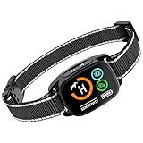 Collier Anti Aboiement Chiens,Modes Son/Vibration/Vibration Forte, Détection Intelligente des Aboiements, Rechargeable, Étanche IP67, pour Petit et Gros Chien (Black)