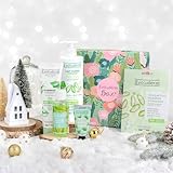 EVOLUDERM – Coffret Cadeau 100% Aloe Vera – 5 produits + Fleur de Douche – Origine Naturelle - Végan – Made in France - Box Jungle - Idée Cadeau - Idéal cadeau Noël, Anniversaire, Fête des Mères