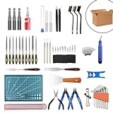 Kit d'outils pour Imprimante 3D, Mintion 73 PCS Accessoires pour Imprimante 3D avec Kit de Nettoyage de Buse, Tournevis de Démontage de Buse, Outils d'ébavurage, Couteaux d'art, Pinces etc