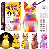 DIY-LAOESE Kit de Peinture Lampe de Chat Veilleuse 3D, Cadeau Fille 6 7 8 9 10 12 Ans, Loisirs Créatifs Bricolage Enfant, Jouet Fille Garcon, Kit d'Arts et d'Artisanat, Idee Cadeau Fille 4-12 Ans