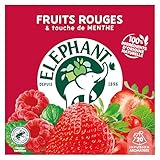 Elephant, Infusion Aromatisée, Goût Fruits Rouges & Touche de Menthe, Certifié Rainforest Alliance, Ingrédients d'Origine 100% Naturelle, 20 Sachets Pyramid