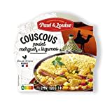 Paul & Louise Couscous poulet merguez Légumes 300g - Prêt en 2 min- 100% viande origine France