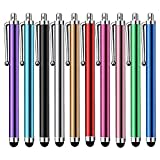 Stylet [10 Pack] Stylets Universels Capacitifs à Écran Tactile pour Tablettes, iPad Mini, iPad Pro, iPad Air, Smartphones, Samsung Galaxy - Plusieurs Couleurs