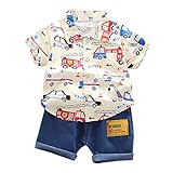 Xiaojiu Ensemble Bebe Garçon Shorts and T Shirt Set for Boys,Ensemble Garçon 1 An Ensemble Sous Vêtement Vêtements Bebe Garcon 0-3 Mois Costume Bebe Garcon Carnaval 24 Mois Tenue Bebe Garc 18-24 m