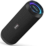 RIENOK Enceinte Portable Bluetooth aux Basses Renforcées, 30H, Bluetooth 5.3, 30W Enceinte Puissante, IPX7, AUX, TF Carte, pour Fêtes/Voyage/Extérieur, Noir