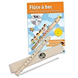 CASCHA HH 1500 FR Set de flûte à bec (doigté allemand) avec livre de flûte à bec en française + CD