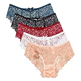 :Lot de 5, Culottes en Dentelle pour Femmes sous-vêtements Sexy Slips Ultra Minces - Multicouleurs - Taille M