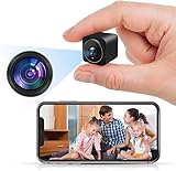 HOPPE'S Mini Camera Espion, Full HD 1080P Mini Camera de Surveillance Interieur/Extérieur sans Fil, WiFi Caméra Portable avec Détecteur de Mouvement, Vision Nocturne, Audio Bidirectionnel