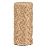 La cordeline Ficelle Jute Naturel Ø1.5mm ±100m pour Le Jardinage, Bricolage, activités manuelles BJN100, Naturelle