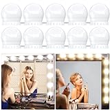 daphomeu Lumière de Miroir, 10 Ampoules Hollywood Kit de Lumière LED, Câbles parfaitement Cachés, 3 Couleurs et 10 Intensités, Lumière Miroir USB pour Coiffeuse Maquillage