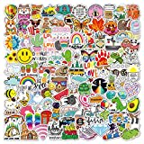 100 Pièces Stickers Aesthetic,Autocollant Aesthetic Vsco Stickers Ordinateur Portable pour PC, Skateboard，Guitare，Bouteille d'eau，Velo，Casque etc