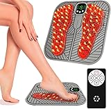 Massage Pieds,Jkevow masseur pieds electrique 8 Modes et 19 Intensités,Masseur de Pieds électrique Pliable et Portable pour la Circulation Sanguine et le Soulagement des Douleurs Musculaires